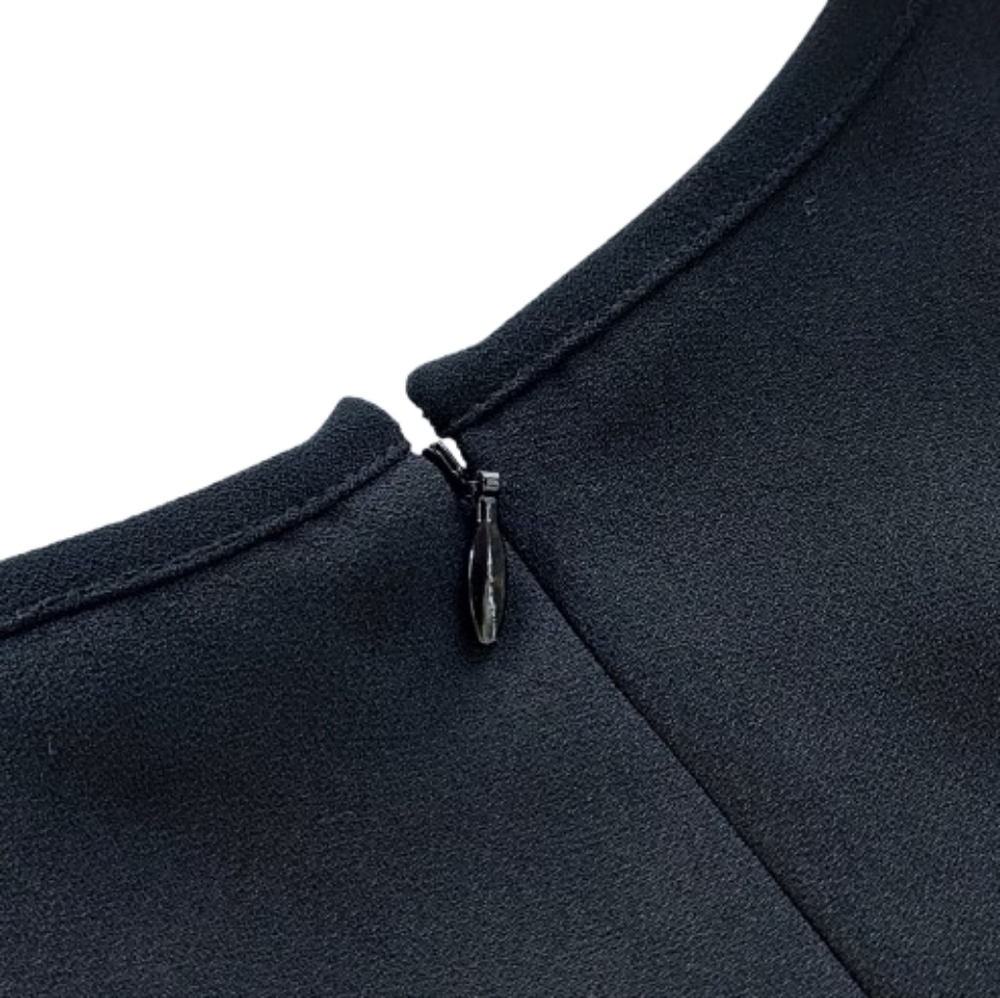 J. Crew Black One Piece Jumpsuit Size 6 NEW NWT Ruffle Flutter Sleeve - Picture 6 of 12